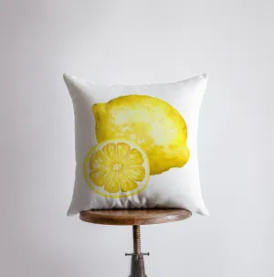 Lemon Slice |  Pillow Cover | Yellow Throw Pillow | Spring Decor | Decorative Throw Pillows | Yellow Accent Pillows | Gift for her | Pillows