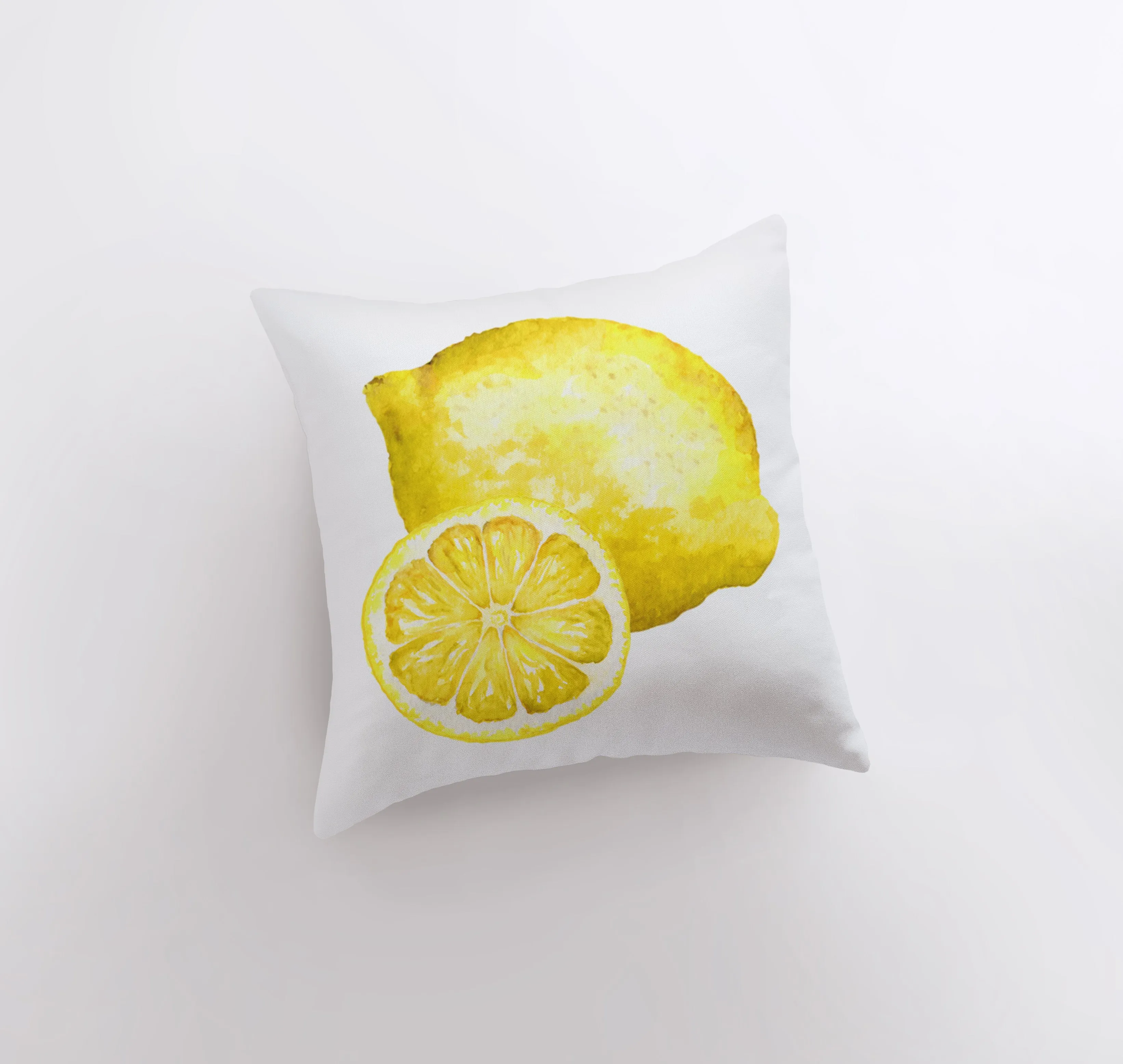 Lemon Slice |  Pillow Cover | Yellow Throw Pillow | Spring Decor | Decorative Throw Pillows | Yellow Accent Pillows | Gift for her | Pillows