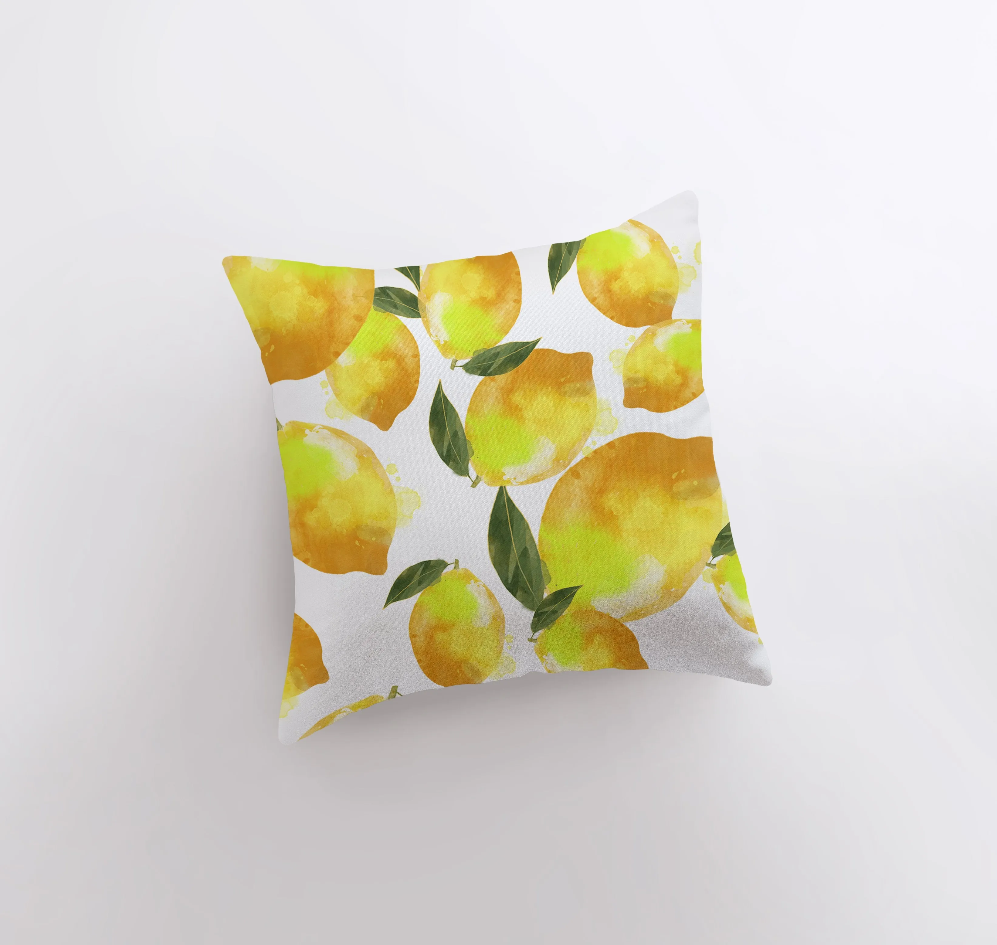 Lemons Repeat Pattern | Pillow Cover | Fruit | Yellow Lemons | Summer Decor | Home Decor | Farmhouse Decor | Bedroom Decor | Kitchen Decor