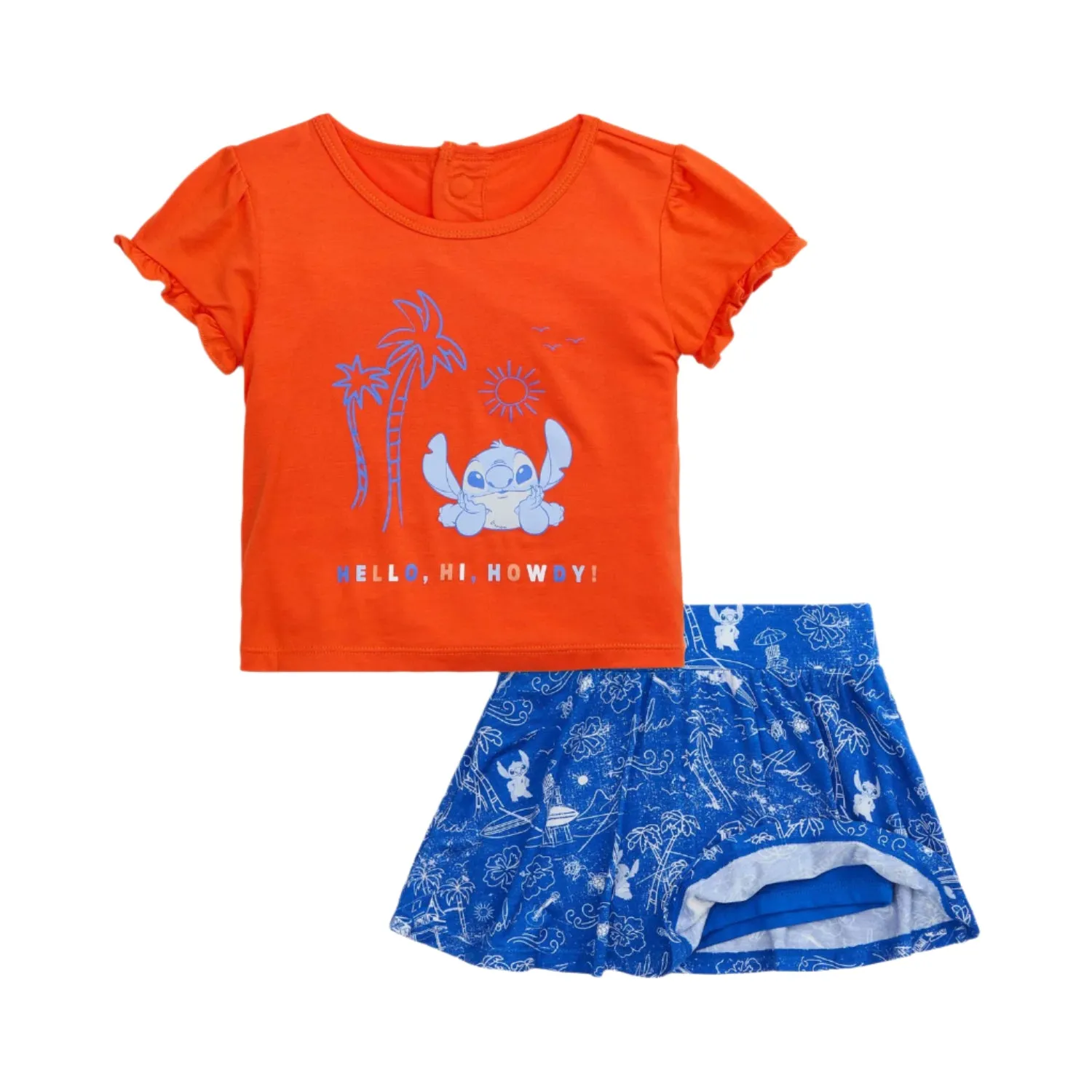 Lilo   Stitch Magnetic Play All Day Top   Flutter Skort Set