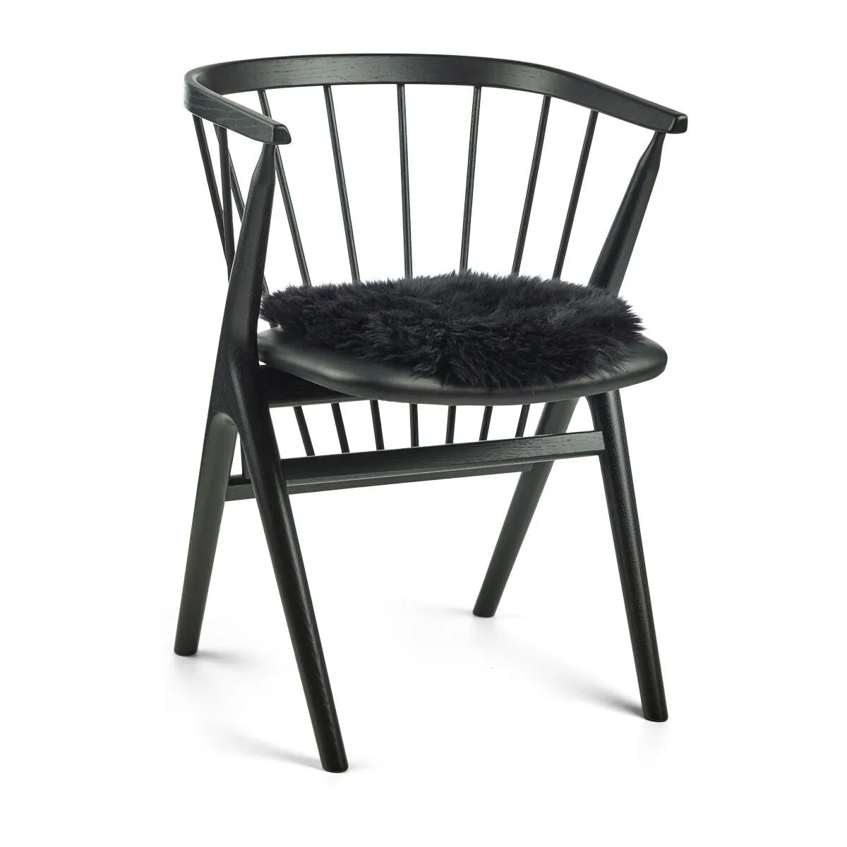 Long Wool Sheepskin Seat Cover | Ø38 cm
