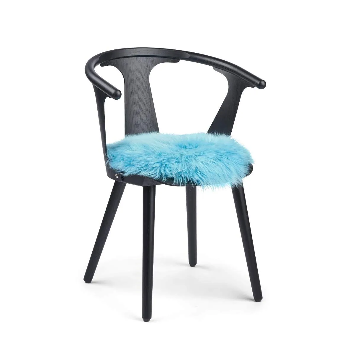 Long Wool Sheepskin Seat Cover | Ø38 cm