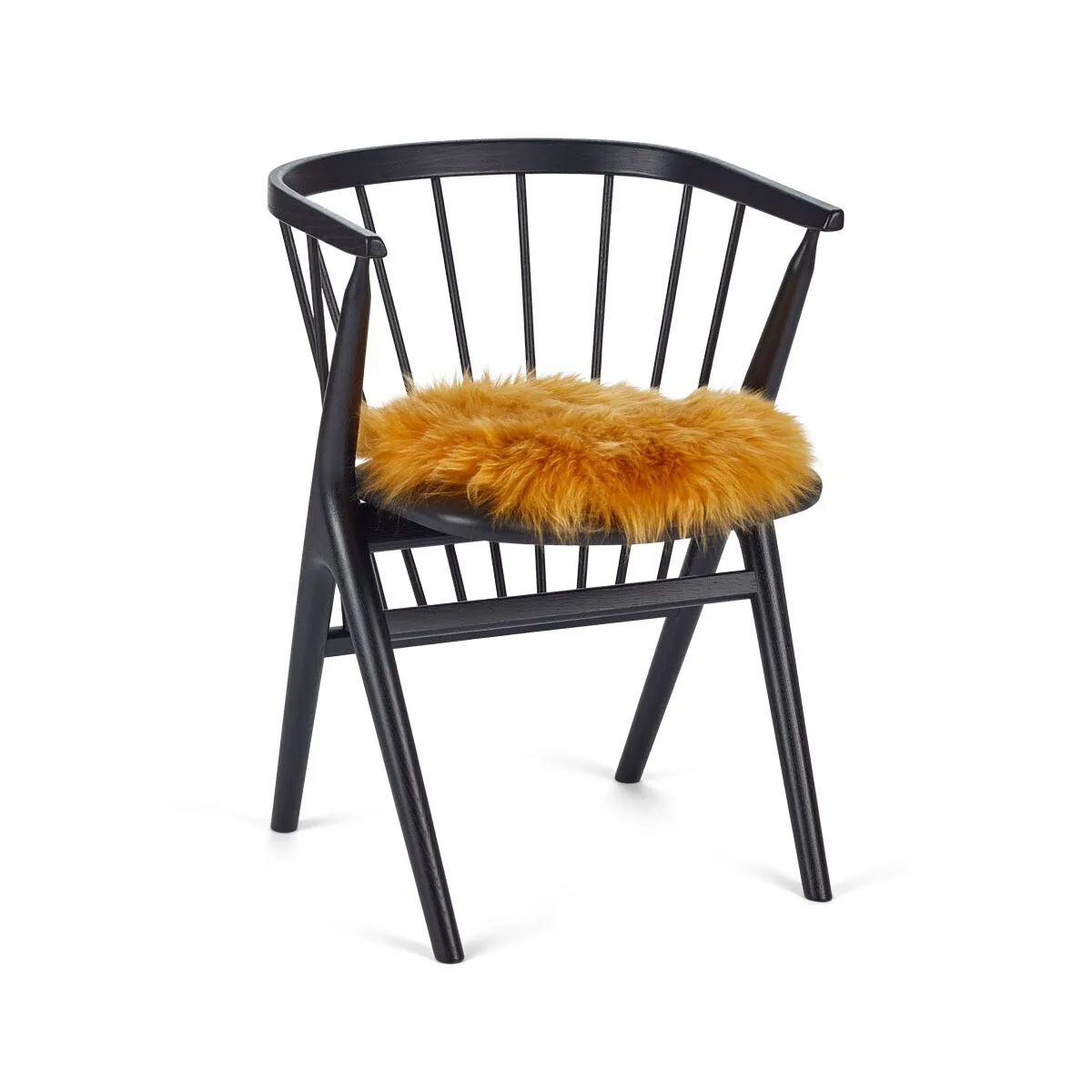 Long Wool Sheepskin Seat Cover | Ø38 cm