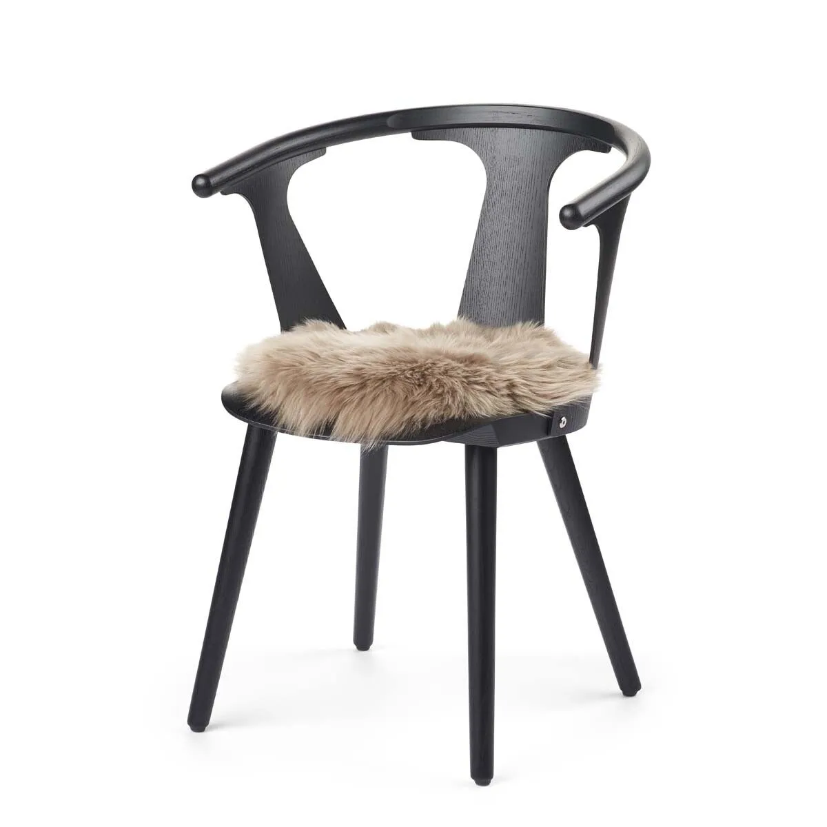 Long Wool Sheepskin Seat Cover | Ø38 cm