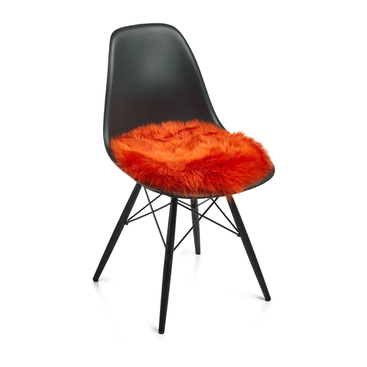 Long Wool Sheepskin Seat Cover | Ø38 cm