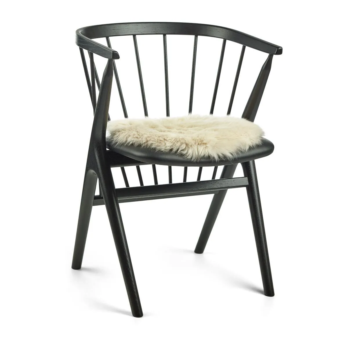 Long Wool Sheepskin Seat Cover | Ø38 cm