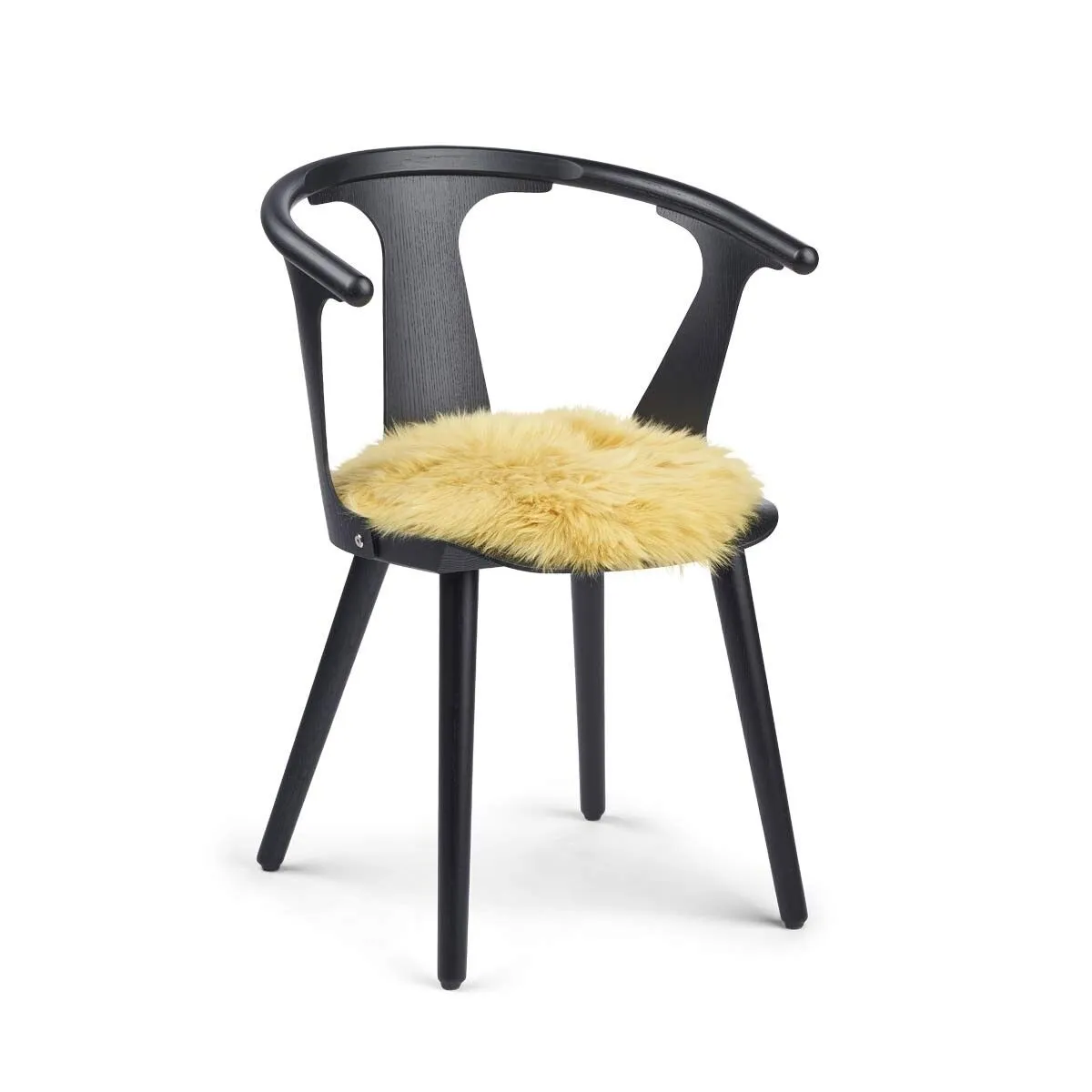 Long Wool Sheepskin Seat Cover | Ø38 cm