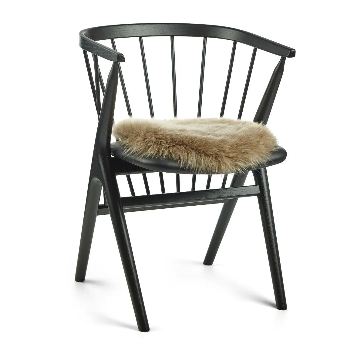 Long Wool Sheepskin Seat Cover | Ø38 cm
