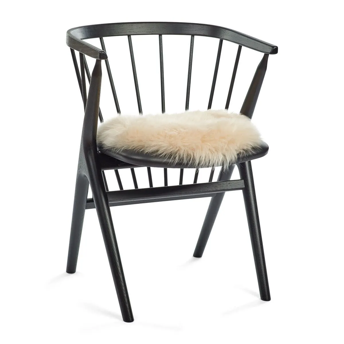 Long Wool Sheepskin Seat Cover | Ø38 cm