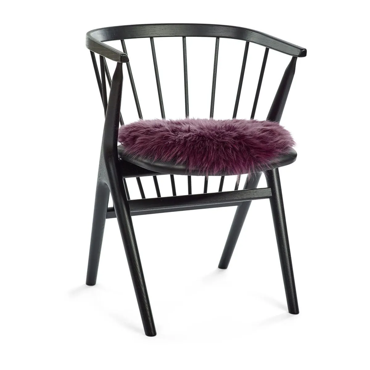 Long Wool Sheepskin Seat Cover | Ø38 cm