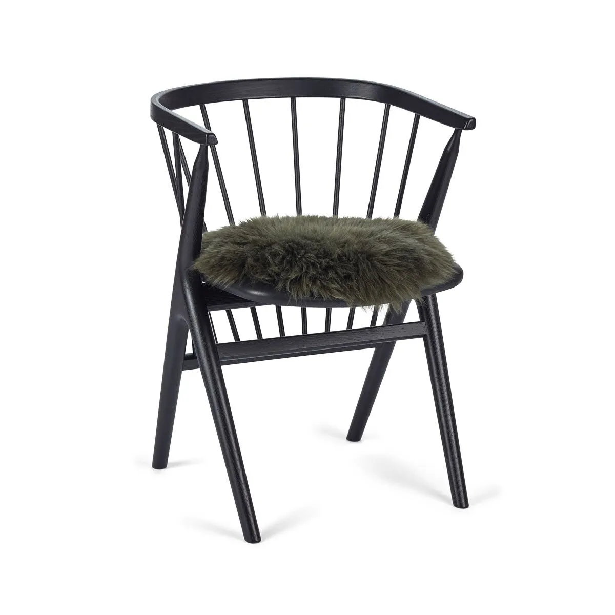 Long Wool Sheepskin Seat Cover | Ø38 cm