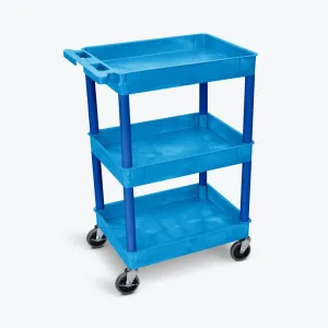 LUXOR | BUSTC111BU Three Shelved Tub Cart