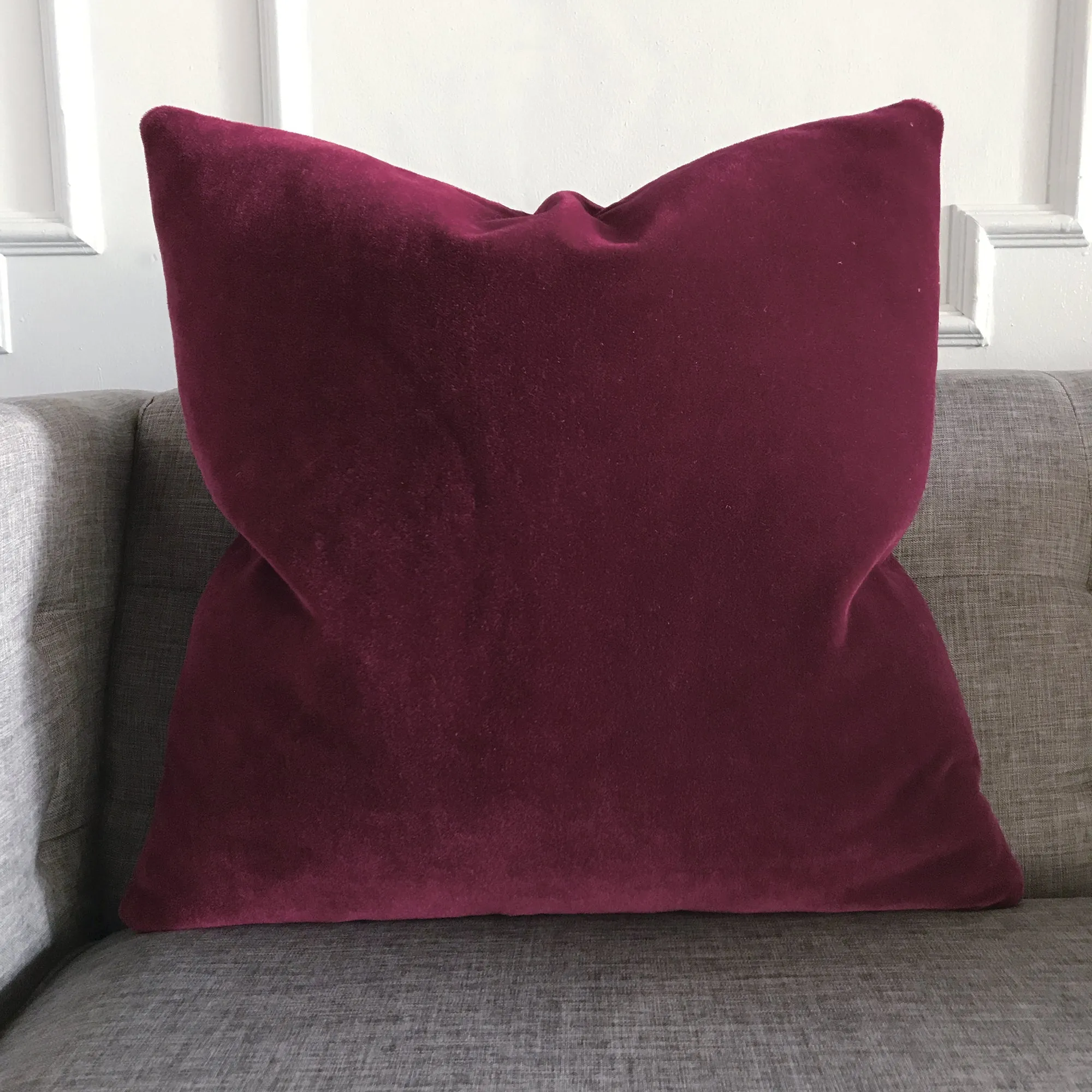 Luxury Mohair Euro Sham in Meritage 27x27