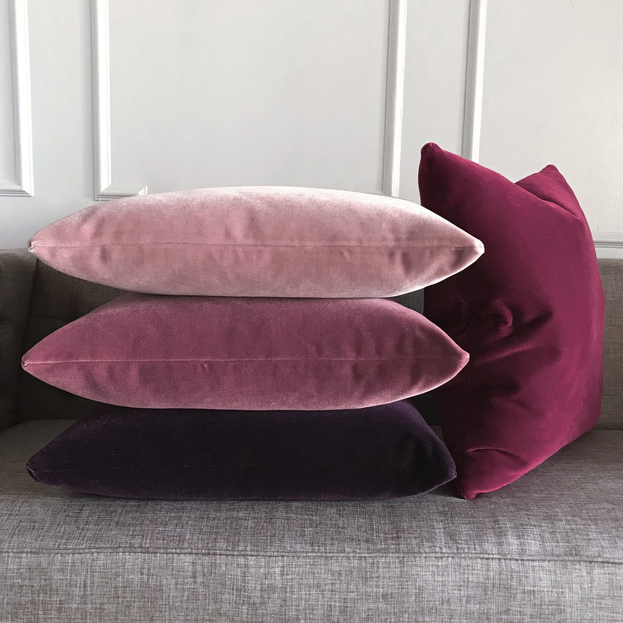 Luxury Mohair Euro Sham in Meritage 27x27