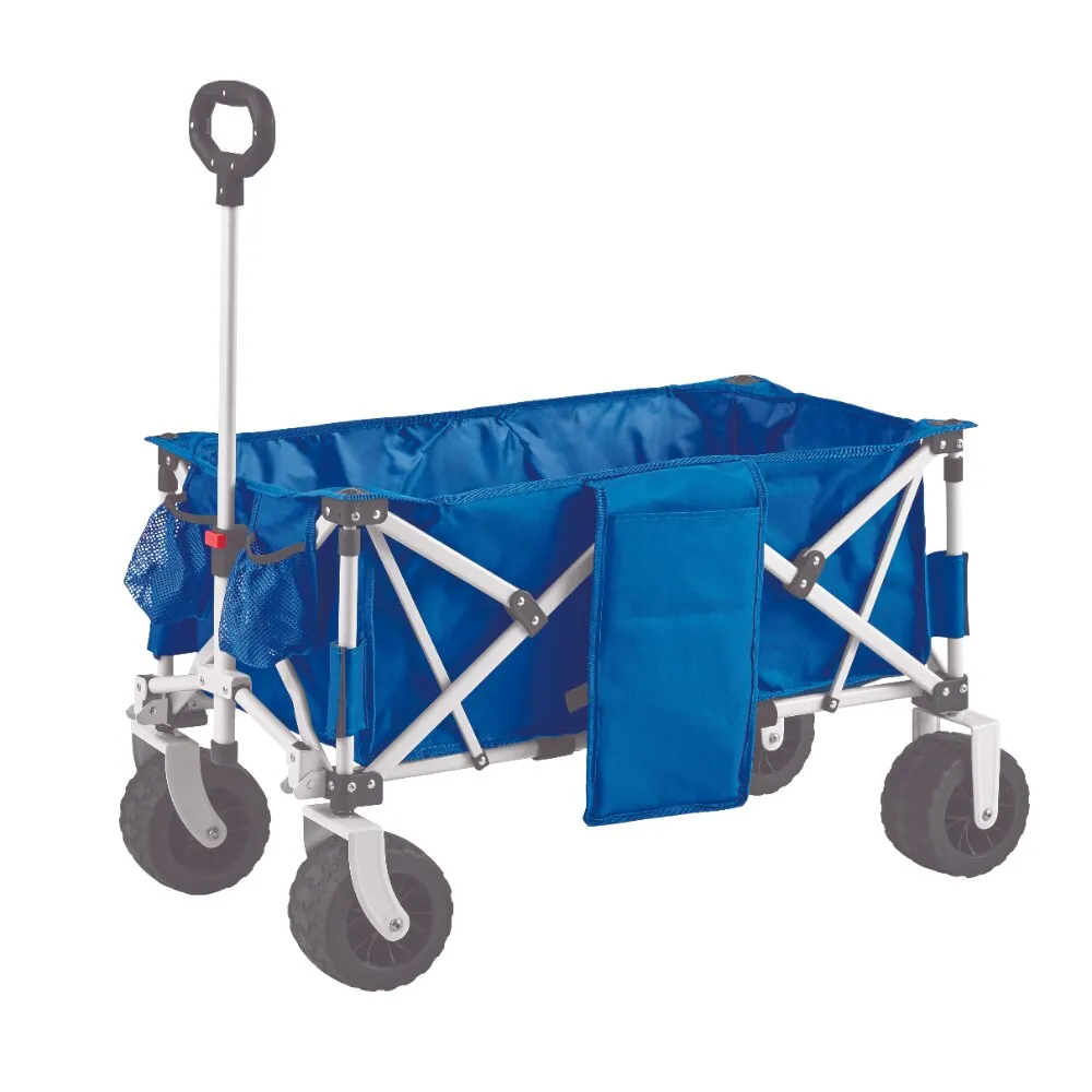 Mainstays Folding All-Terrain Wide-Track Wheeled Beach Wagon
