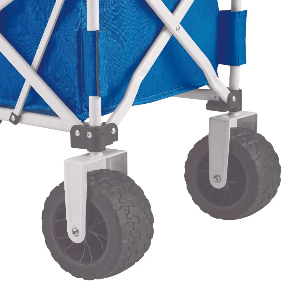 Mainstays Folding All-Terrain Wide-Track Wheeled Beach Wagon