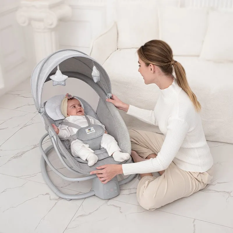 MASTELA Swing Deluxe 4in 1 Swing & Rocker Grey