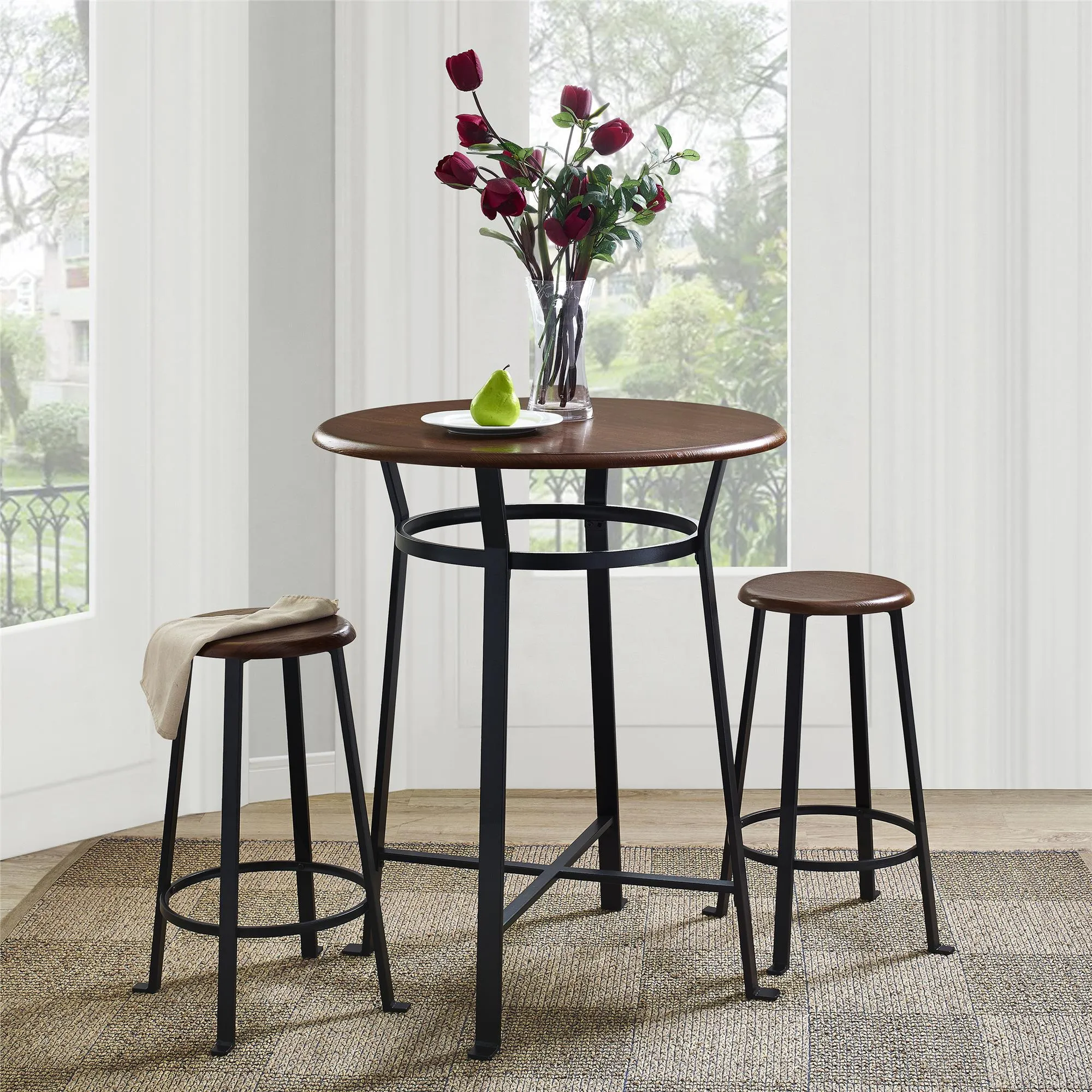 Montgomery Industrial 3-Piece Dining Set