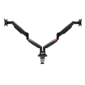 Onetouch Heightadjust Dual Arm Blk