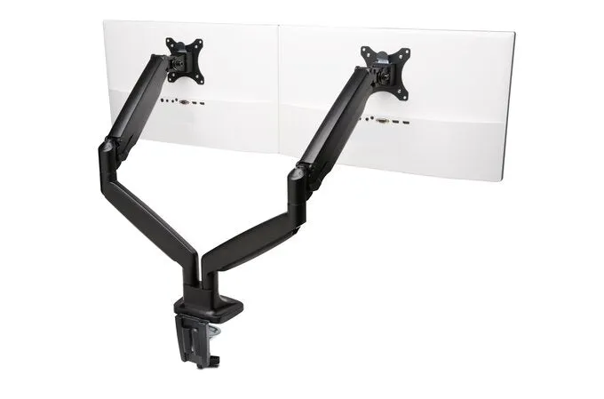 Onetouch Heightadjust Dual Arm Blk