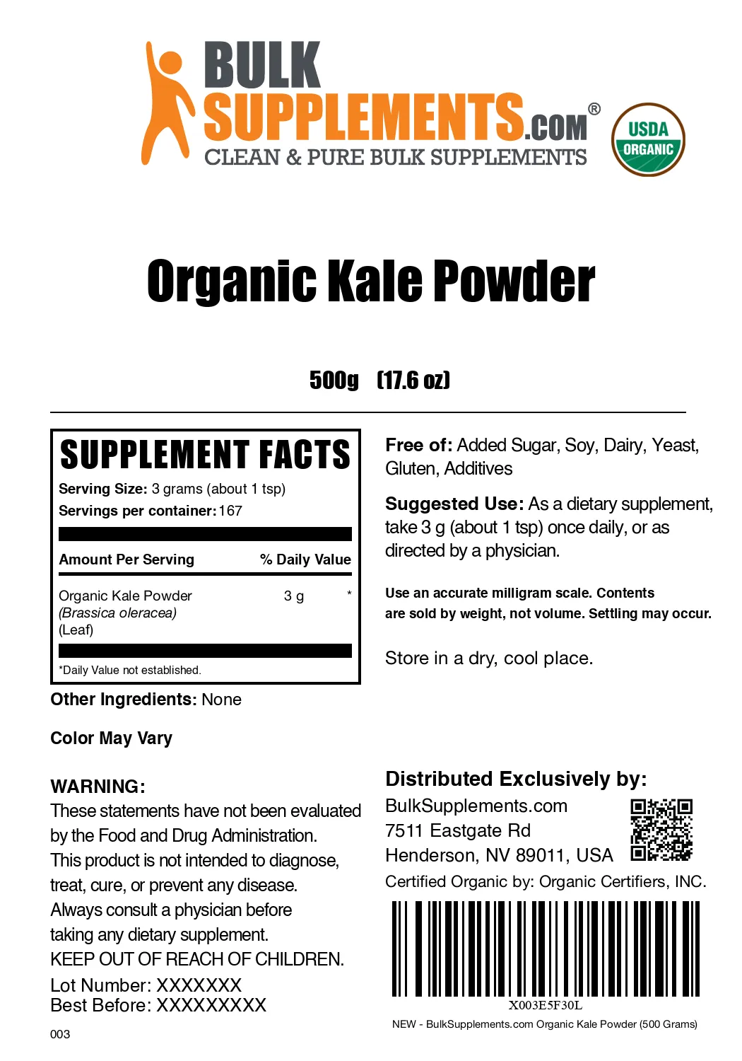 Organic Kale Powder