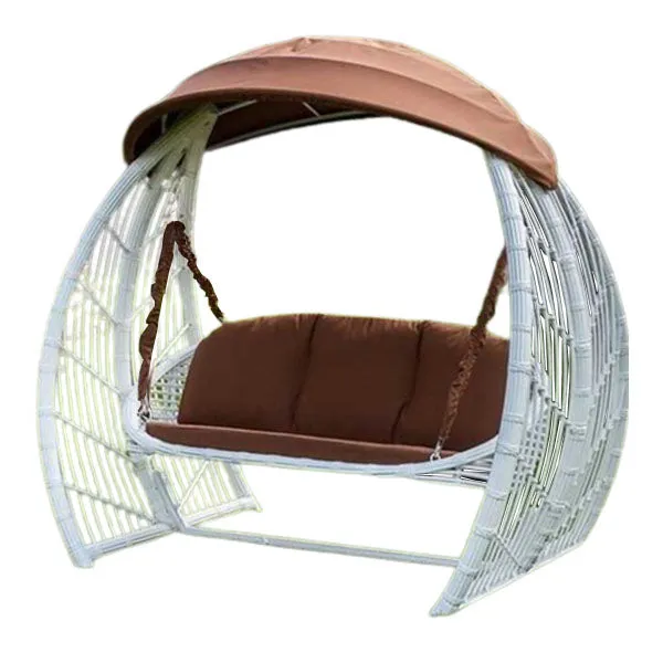 Outdoor Furniture  Wicker Two Seater Swing - Oceanic