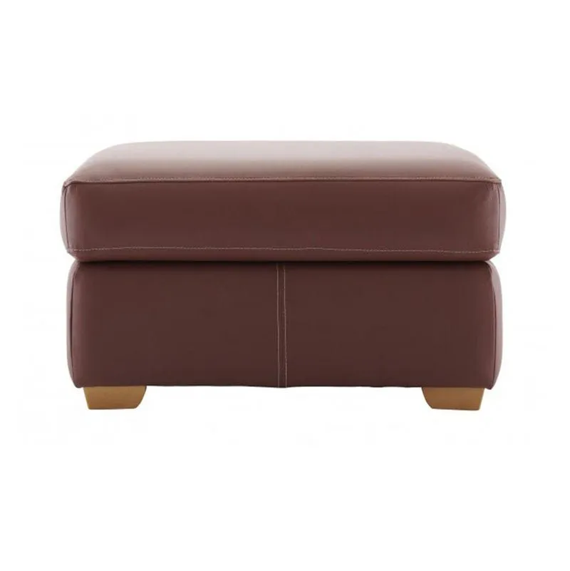 Parkwood Square Shape Leather Ottoman Pouffes For Sitting Foot Rest Puffy Stools for Living Room
