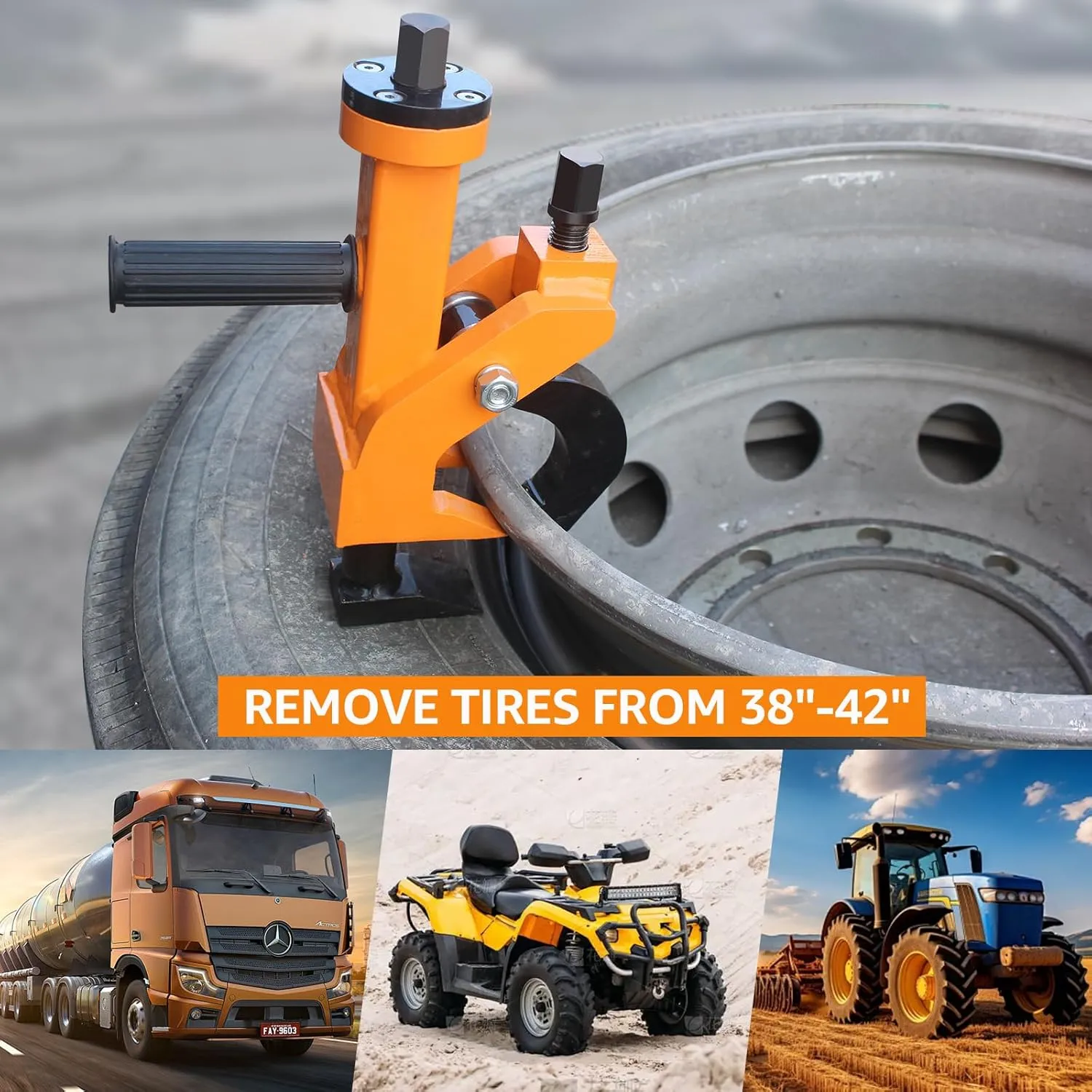 Pneumatic Bead Breaker for Easy Tire Changes, Effortless Tool for Cars, Trucks, SUVs, and Commercial Vehicles