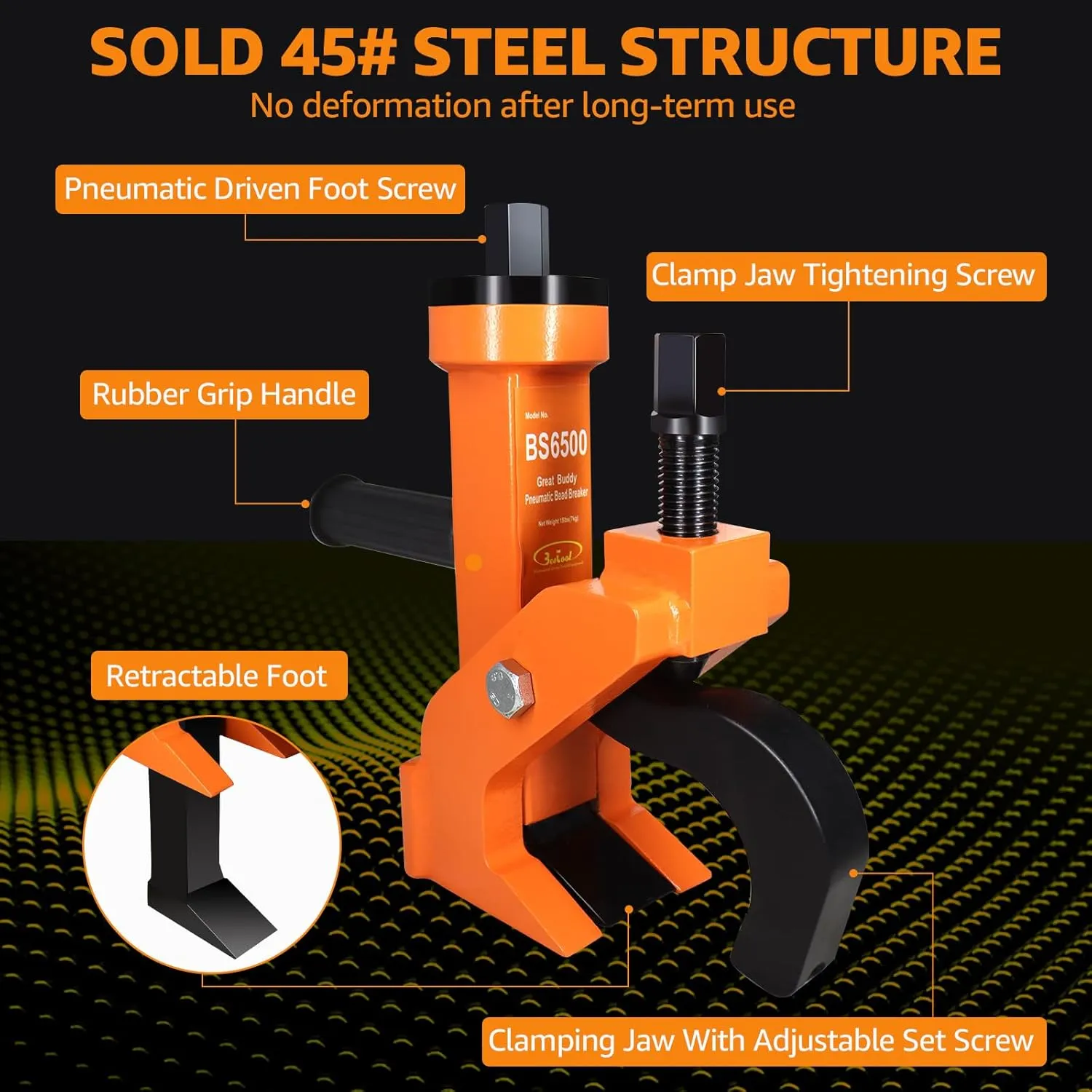 Pneumatic Bead Breaker for Easy Tire Changes, Effortless Tool for Cars, Trucks, SUVs, and Commercial Vehicles