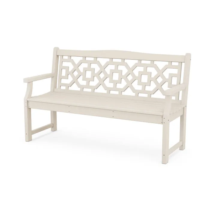 Polywood Chinoiserie Outdoor 60" Garden Bench by Martha Stewart