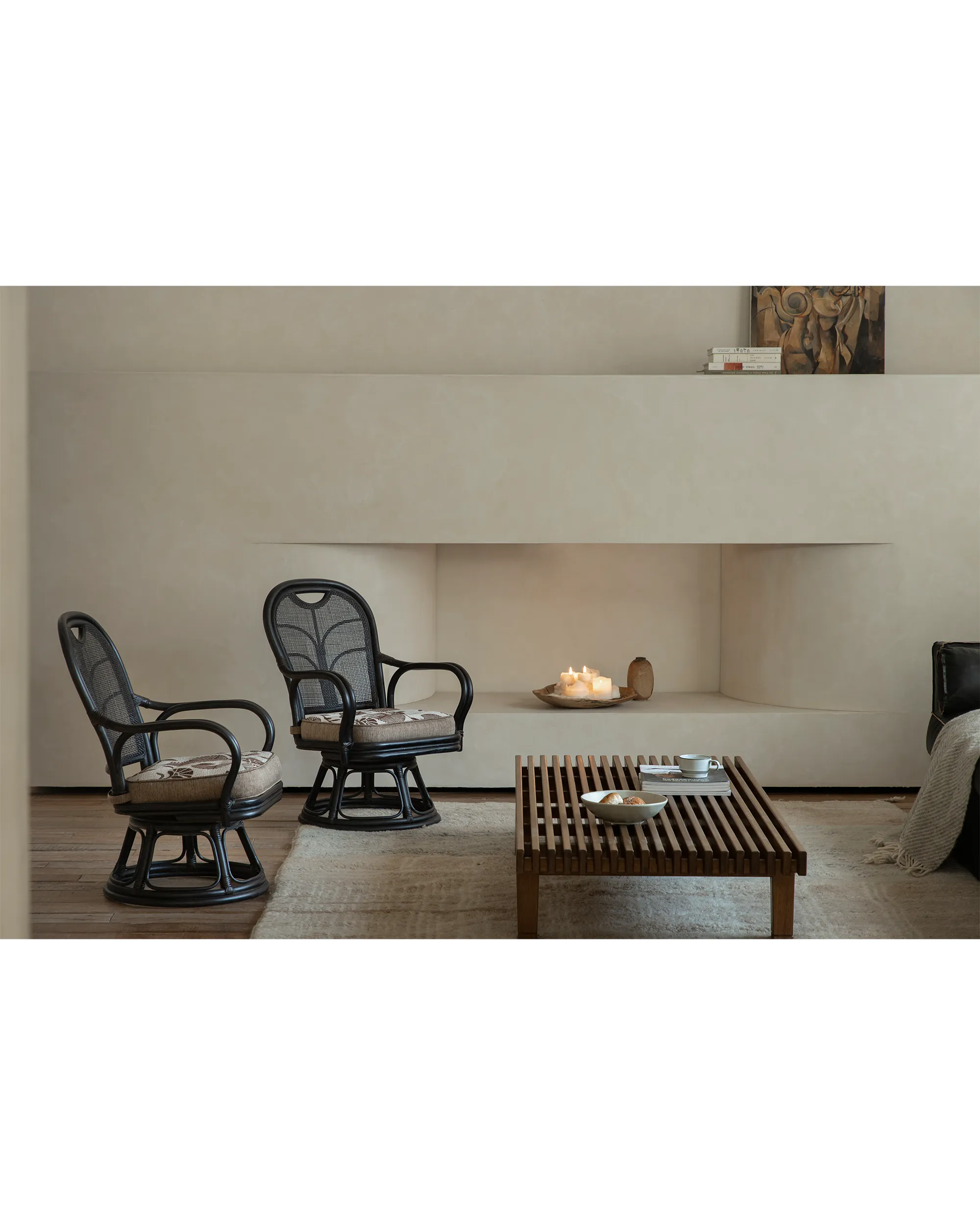 Ray Mini Rattan Swivel Chair