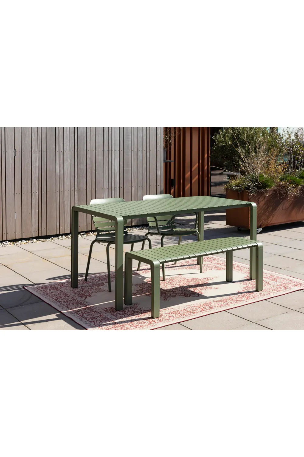 Rectangular Slatted Garden Table | Zuiver Vondel