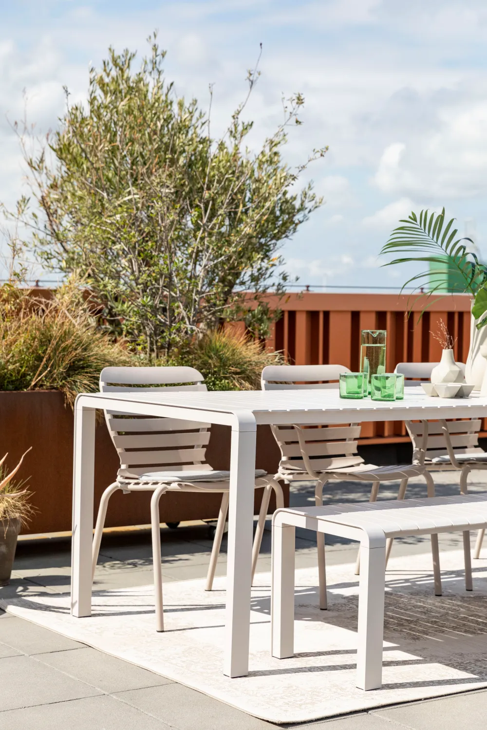 Rectangular Slatted Garden Table | Zuiver Vondel