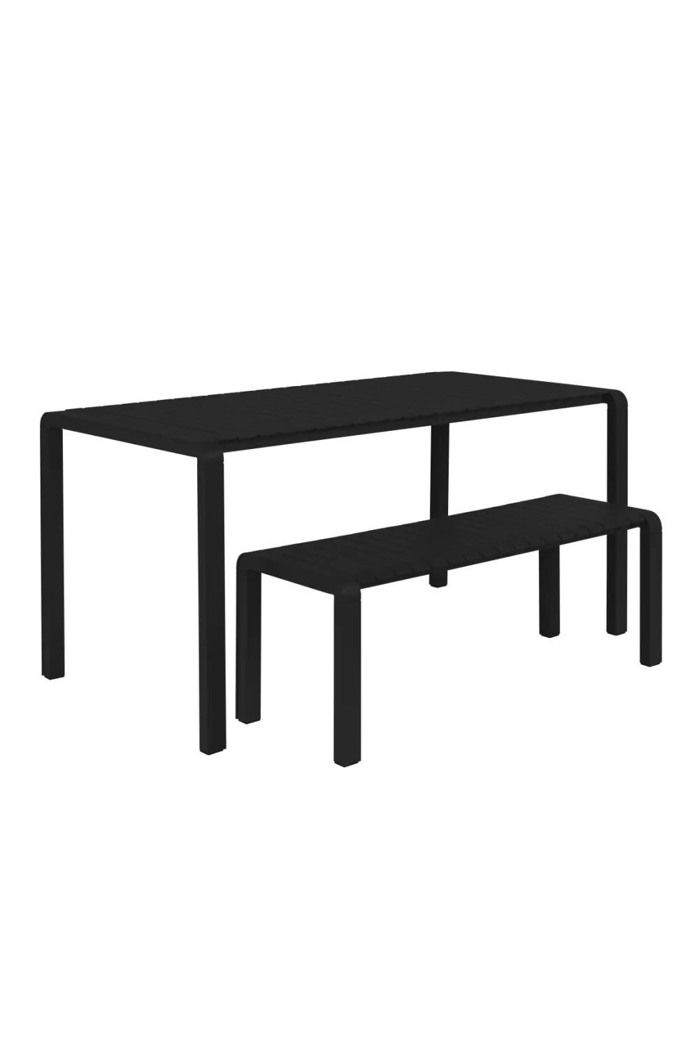 Rectangular Slatted Garden Table | Zuiver Vondel
