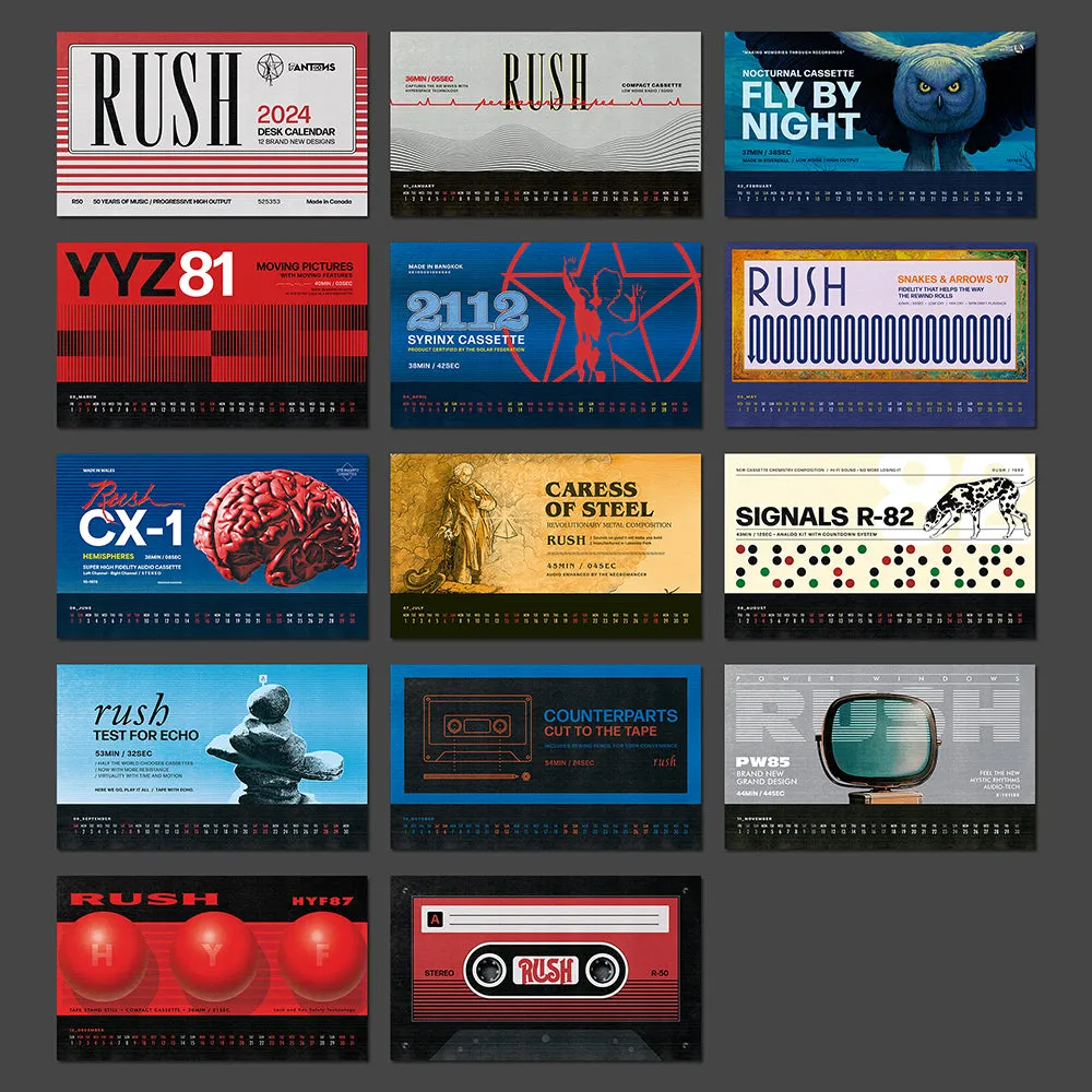 RUSH 2024 DESK CALENDAR