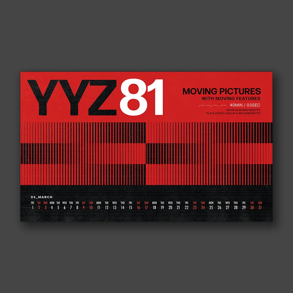 RUSH 2024 DESK CALENDAR