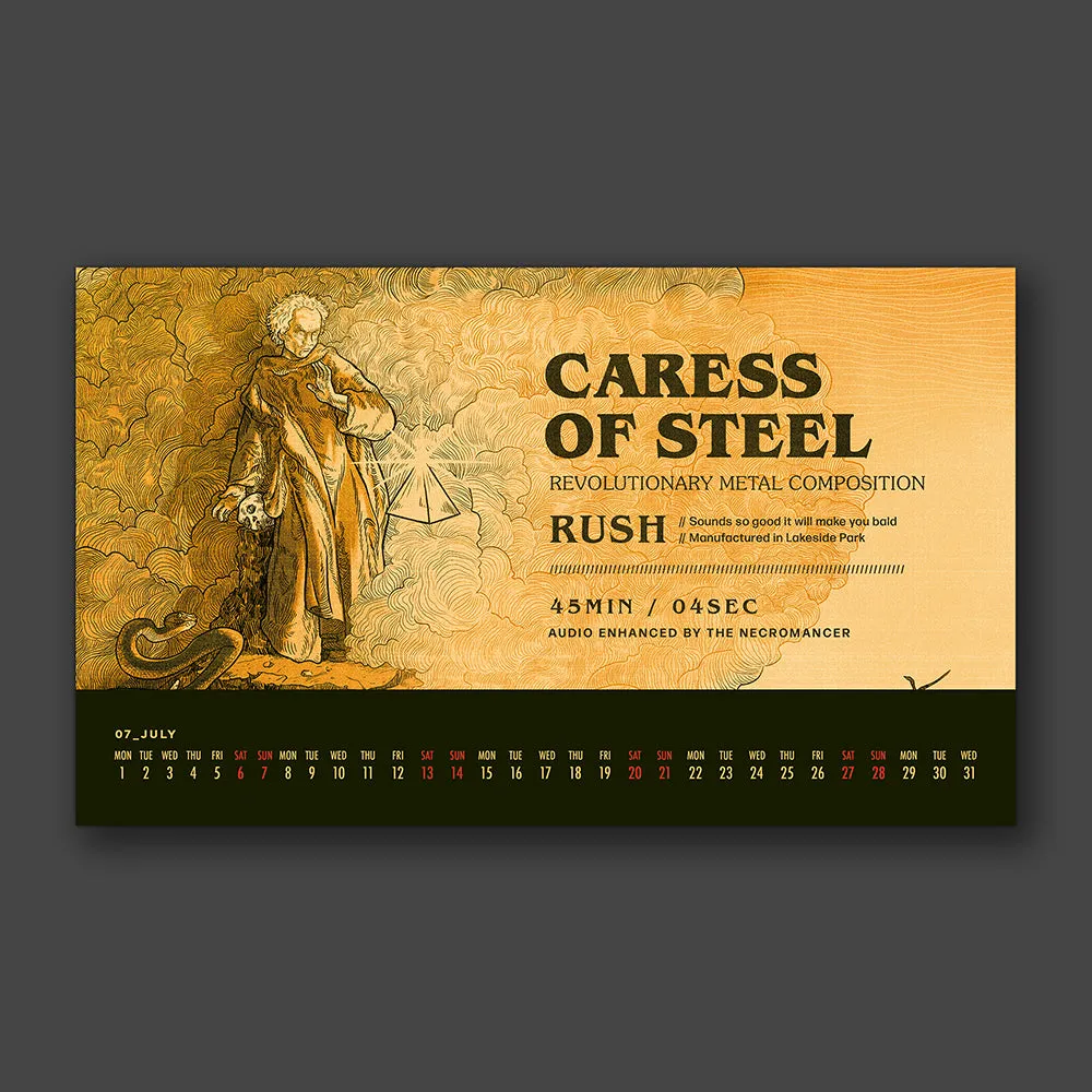 RUSH 2024 DESK CALENDAR