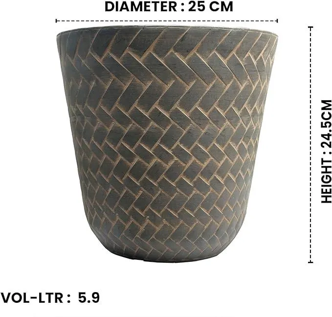 SG Traders Nantucket Plant Pot (Pack of 2)