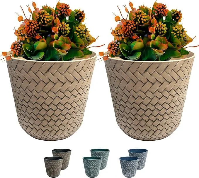 SG Traders Nantucket Plant Pot (Pack of 2)
