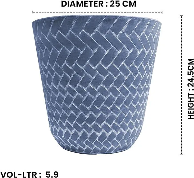 SG Traders Nantucket Plant Pot (Pack of 2)