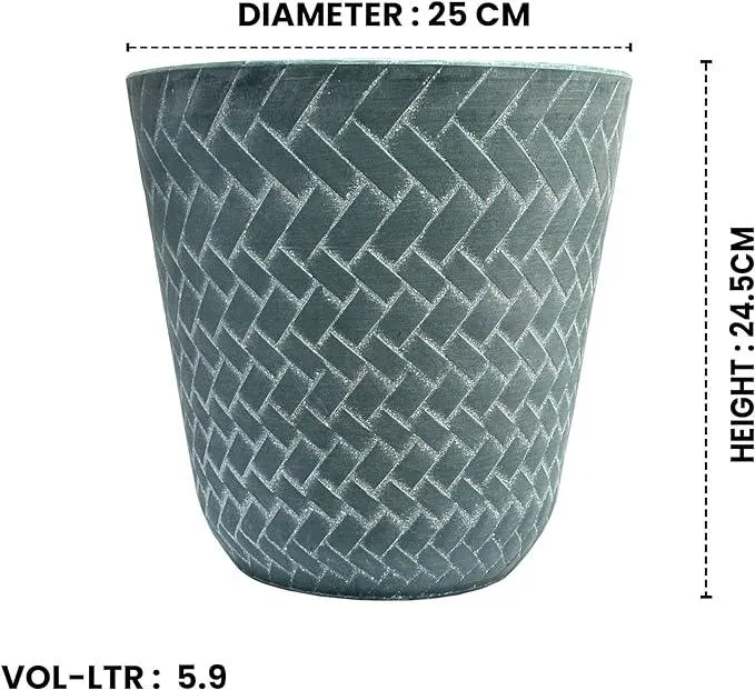 SG Traders Nantucket Plant Pot (Pack of 2)