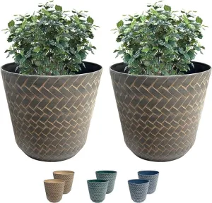 SG Traders Nantucket Plant Pot (Pack of 2)