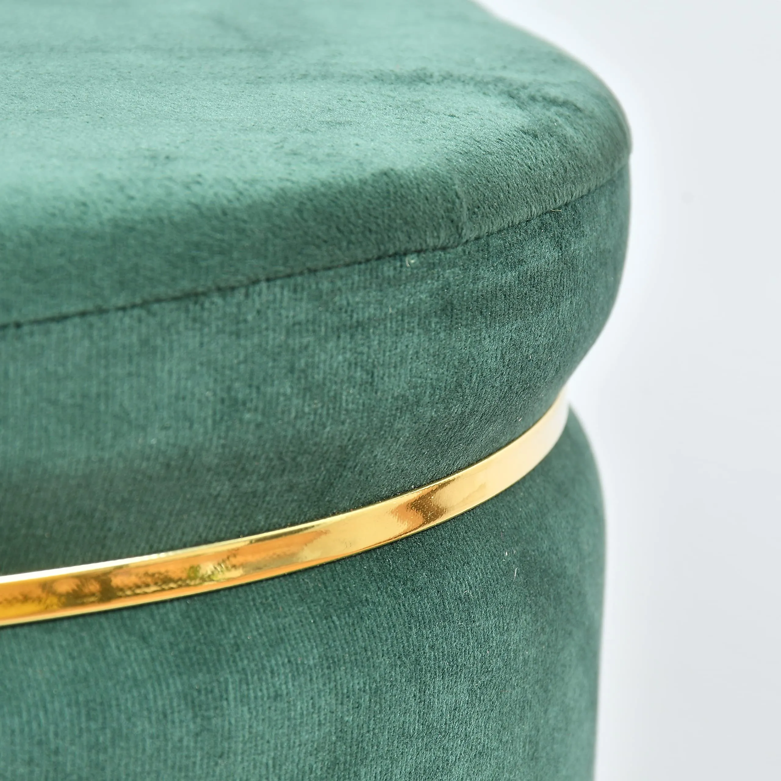 ShadowKart Ottoman Pouffes Stool for Living Room Mudda Sitting Furniture Footrest Seat Pouffe Puffy Foam Stool Footstool for Office Home Decor, 16x16x17 Inch, Green