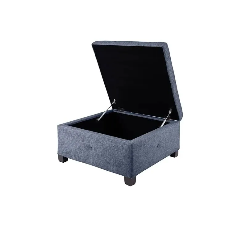 Siberia Square Shape Fabric Ottoman Pouffe Puffy