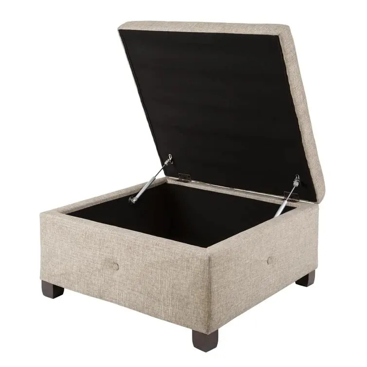 Siberia Square Shape Fabric Ottoman Pouffe Puffy