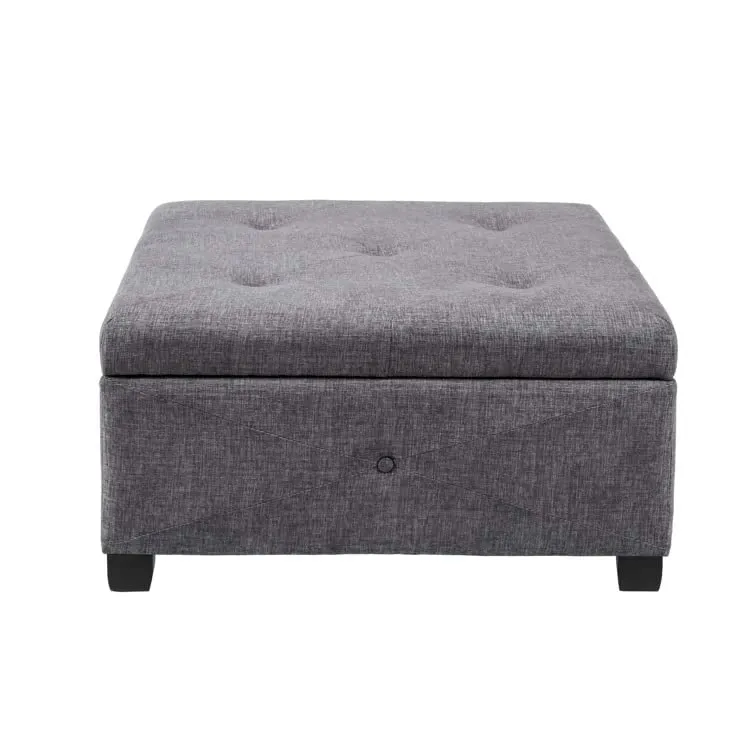 Siberia Square Shape Fabric Ottoman Pouffe Puffy