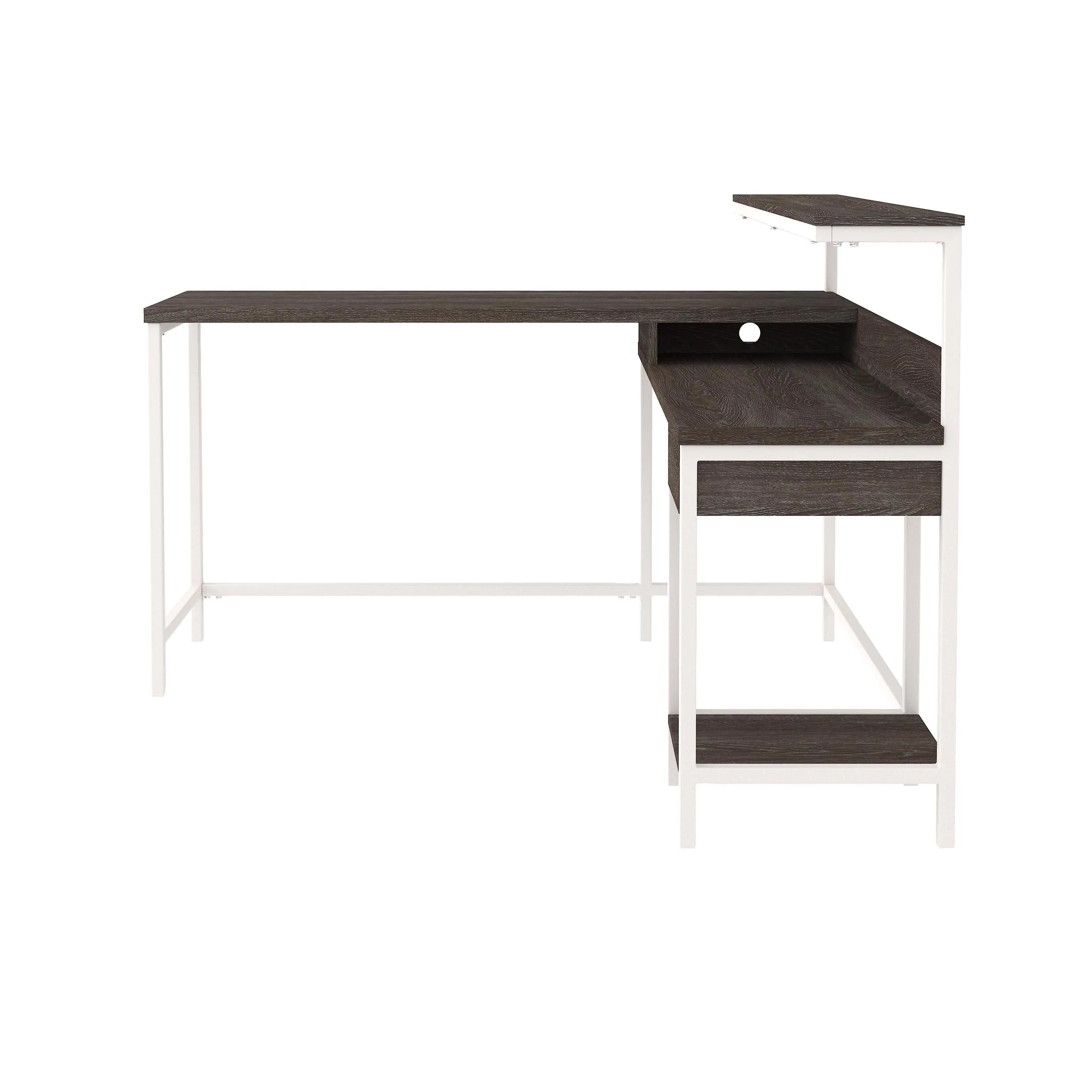 Signature Design by Ashley Dorrinson H287-24 L-Desk with Storage