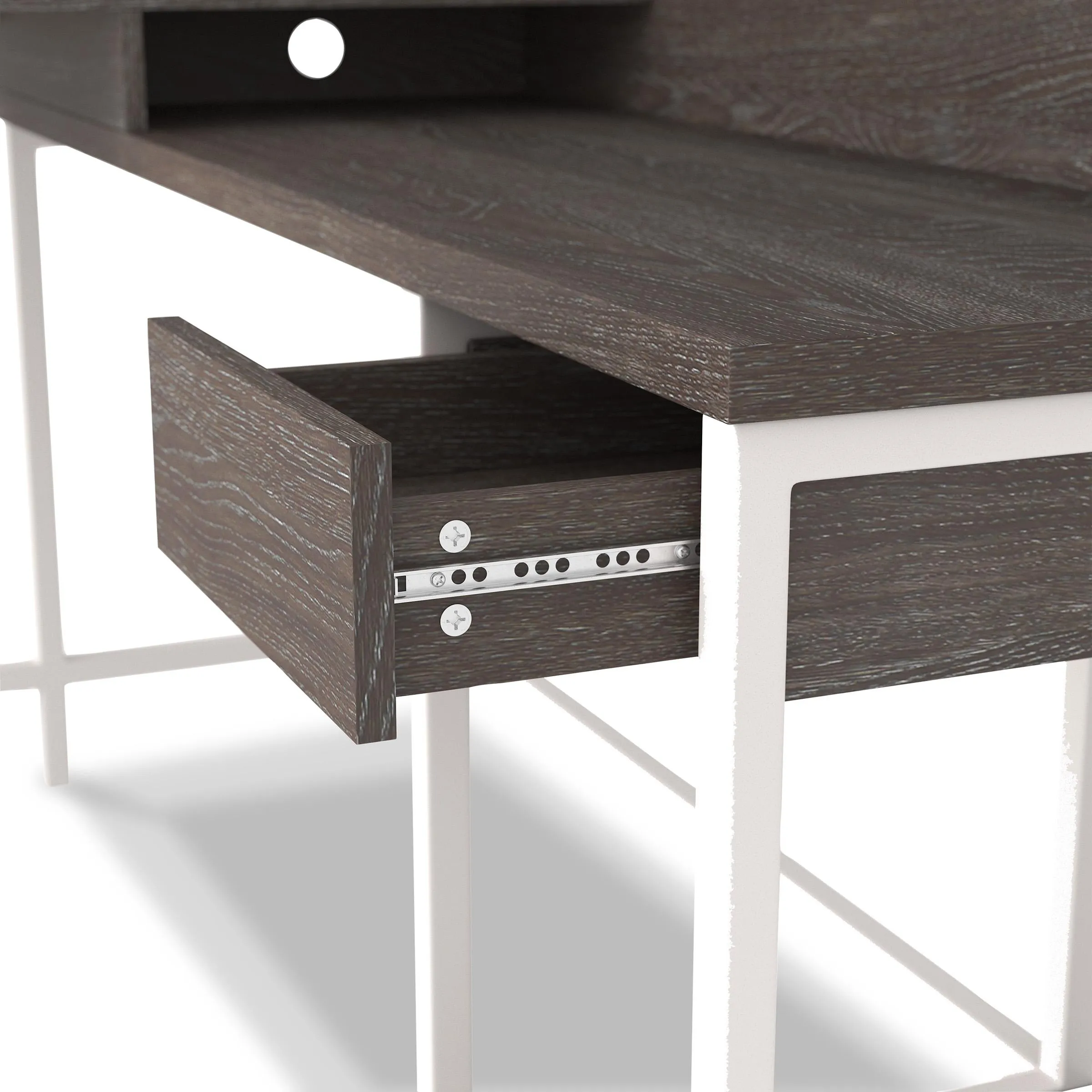 Signature Design by Ashley Dorrinson H287-24 L-Desk with Storage