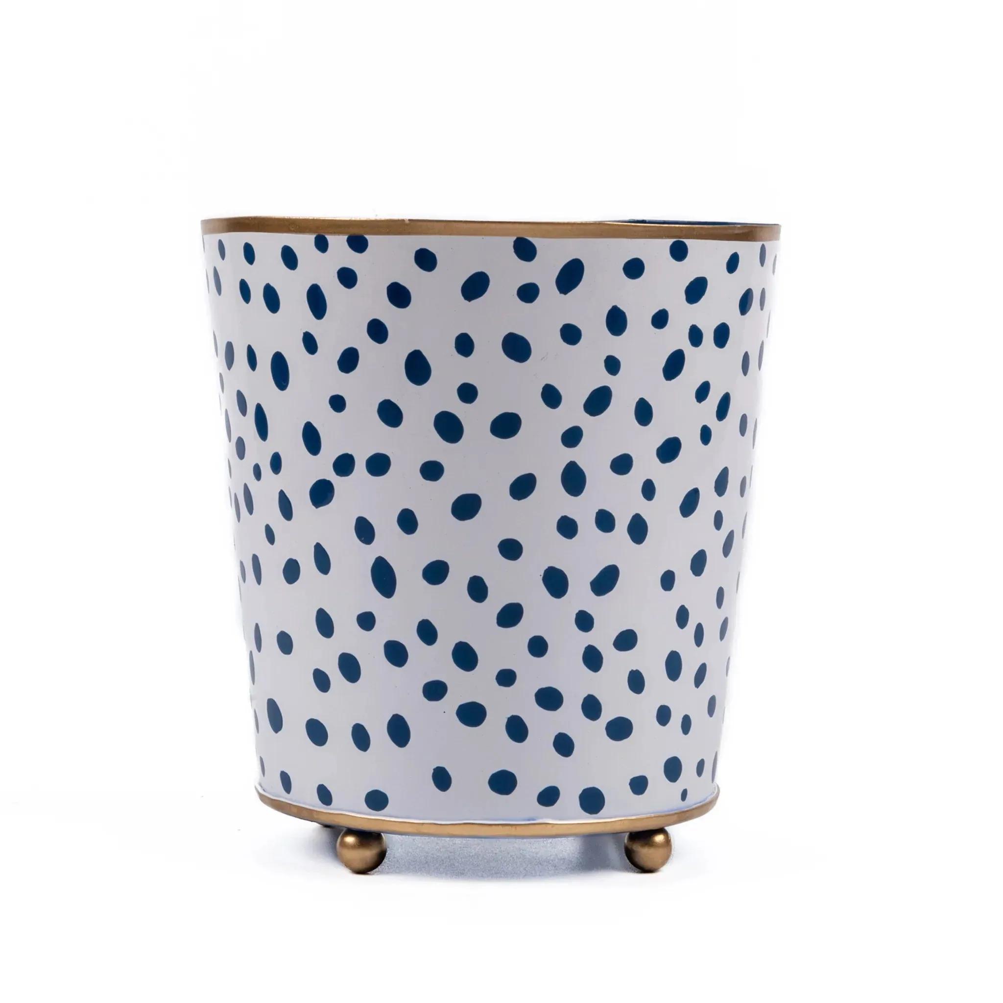 spot on hand painted round cachepot planter