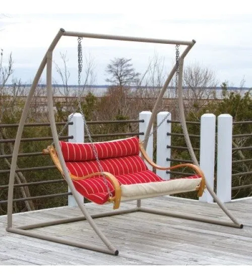 Steel Double Swing Stand - Taupe